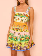 Saskia Pleated Hem Mini Dress