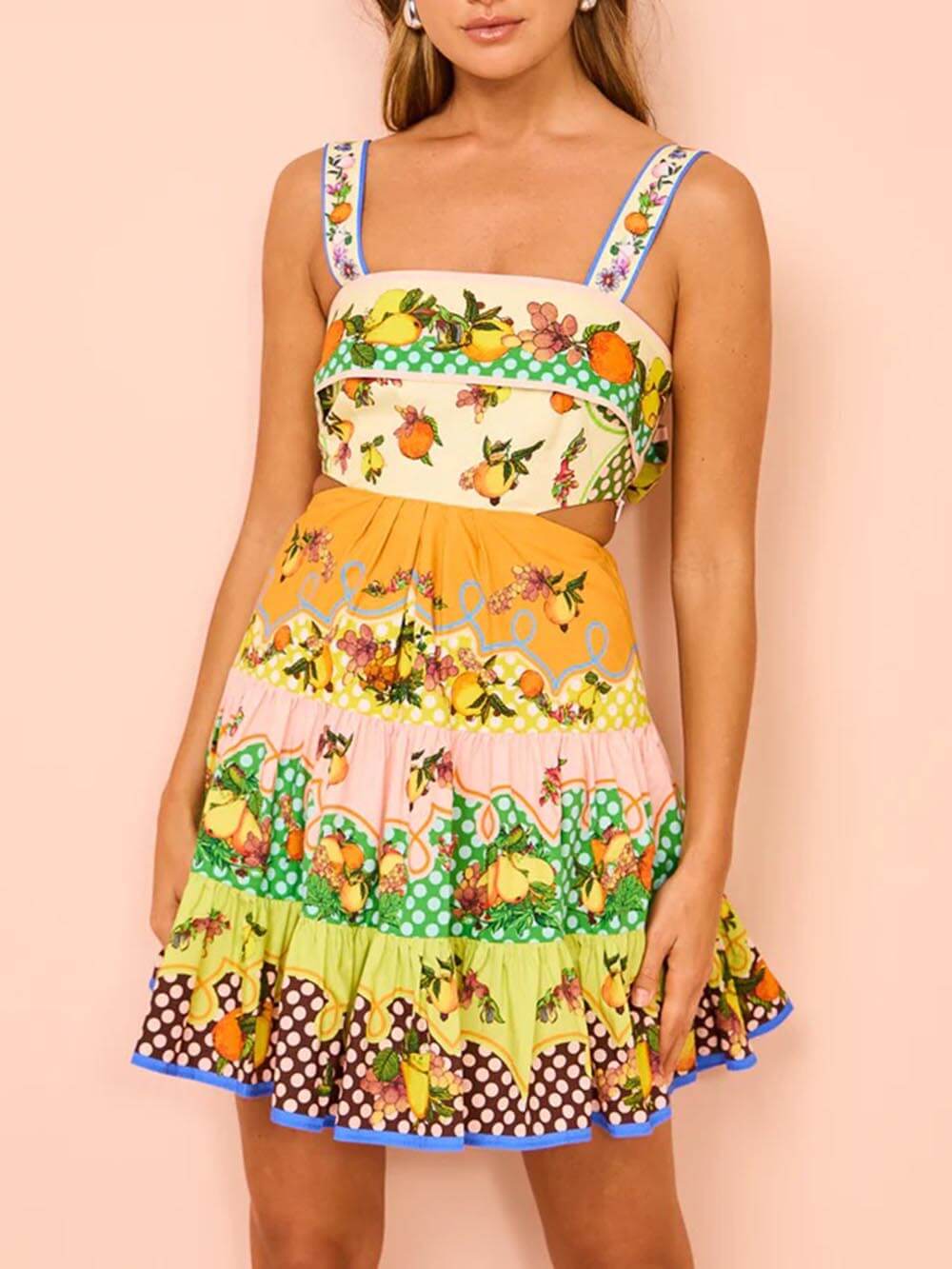 Saskia Pleated Hem Mini Dress