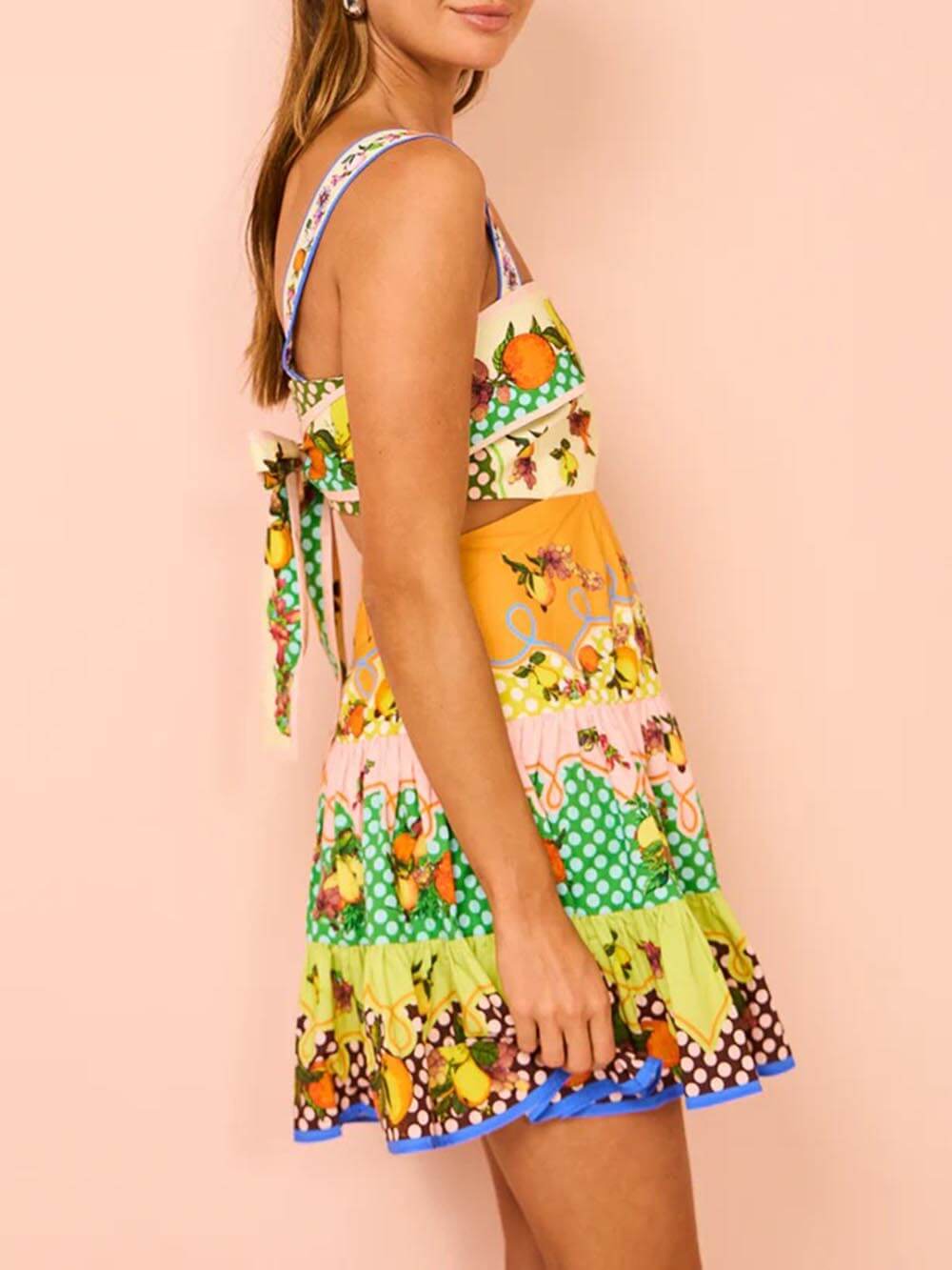 Saskia Pleated Hem Mini Dress