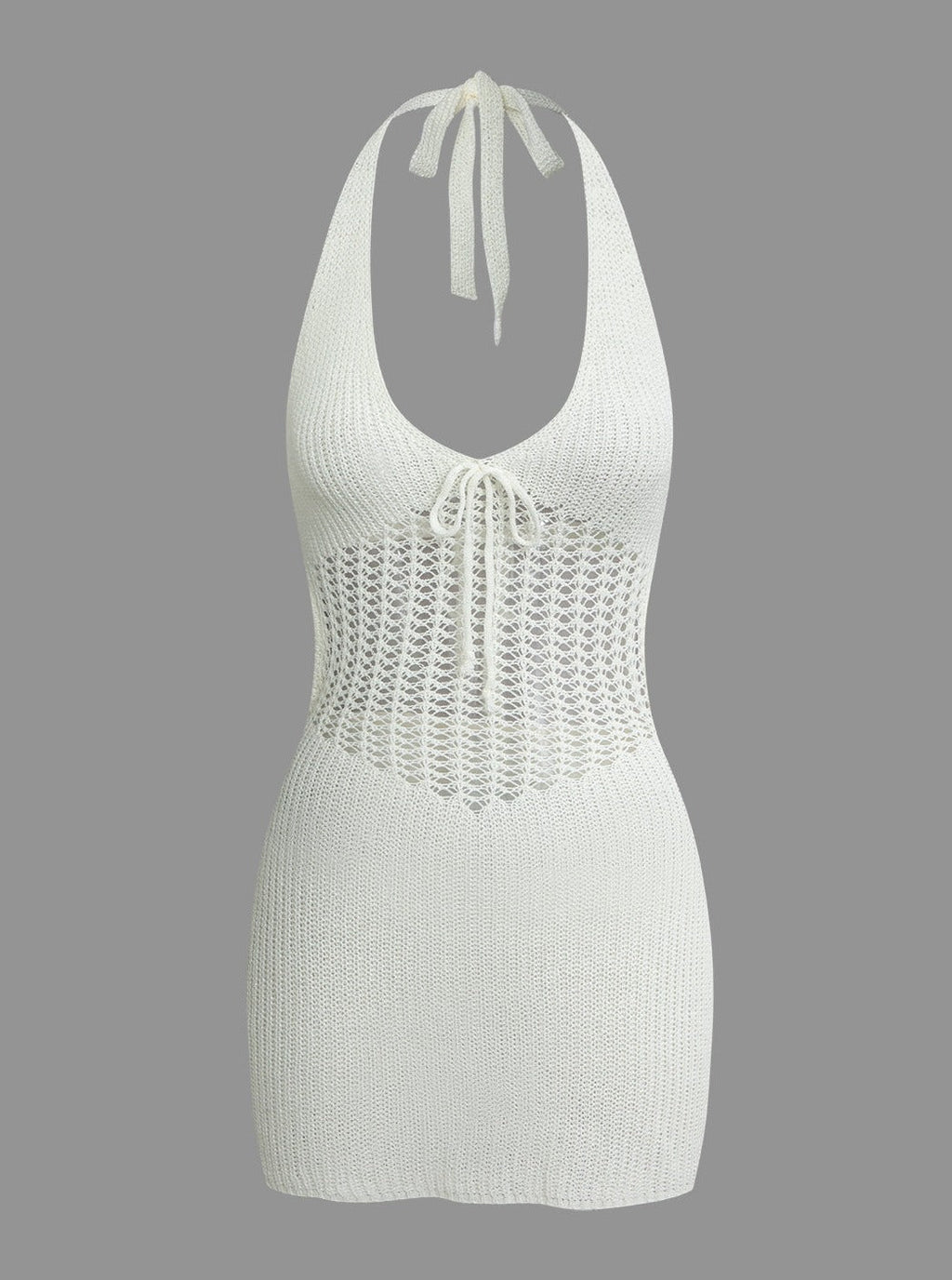 Hela Crochet Knit Mini Dress