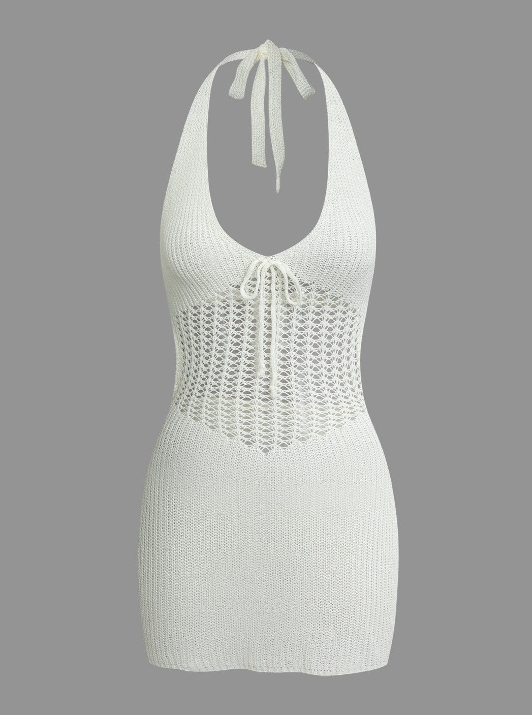 Hela Crochet Knit Mini Dress