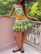 Saskia Pleated Hem Mini Dress