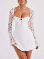 Lior Lace Panel Mini Dress