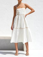 Cosima Adjustable Straps Midi Dress