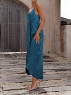 Saskia Strappy Halter Midi Dress