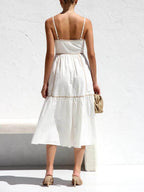 Cosima Adjustable Straps Midi Dress
