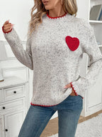 Womens Wool Pullover Loose Chunky Knit Jumper