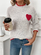 Womens Wool Pullover Loose Chunky Knit Jumper