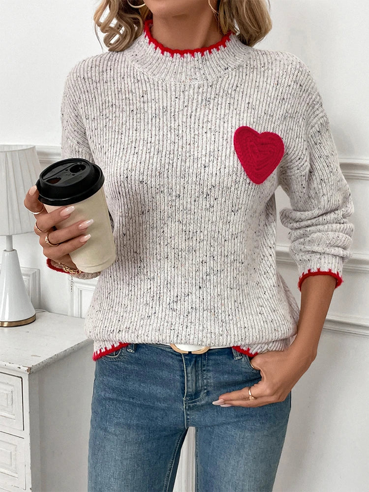 Womens Wool Pullover Loose Chunky Knit Jumper