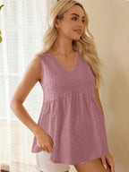 Womens Tank Tops Flowy Peplum Tops