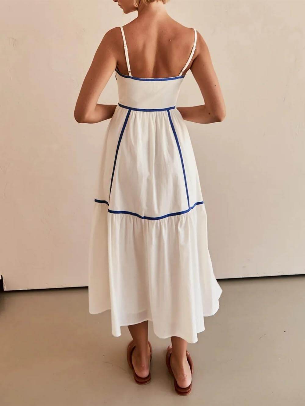 Cosima Adjustable Straps Midi Dress