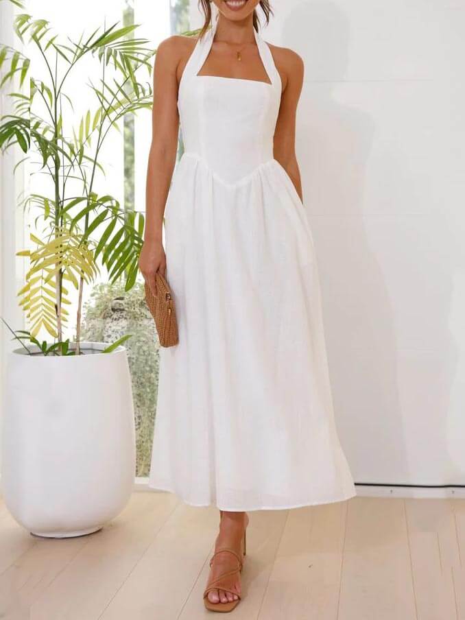 Hela™ Halter Neck Midi Dress
