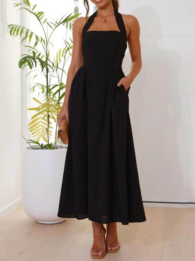 Hela™ Halter Neck Midi Dress