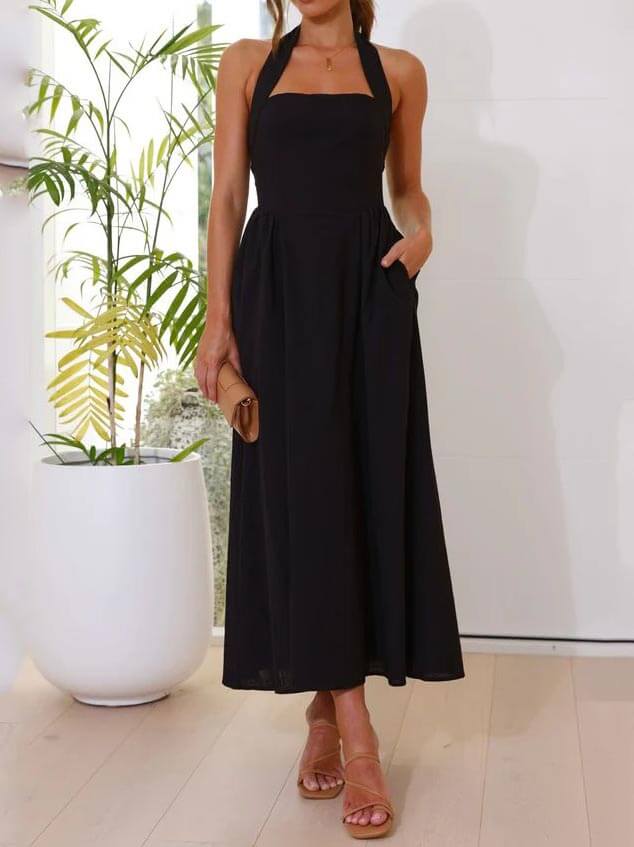 Hela™ Halter Neck Midi Dress