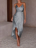 Saskia Strappy Halter Midi Dress