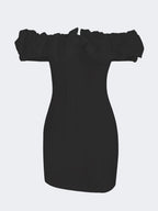Saskia Ruffled Strapless Mini Dress