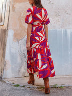 Vada Puff Sleeves Midi Dress