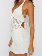 Hela Crochet Knit Mini Dress
