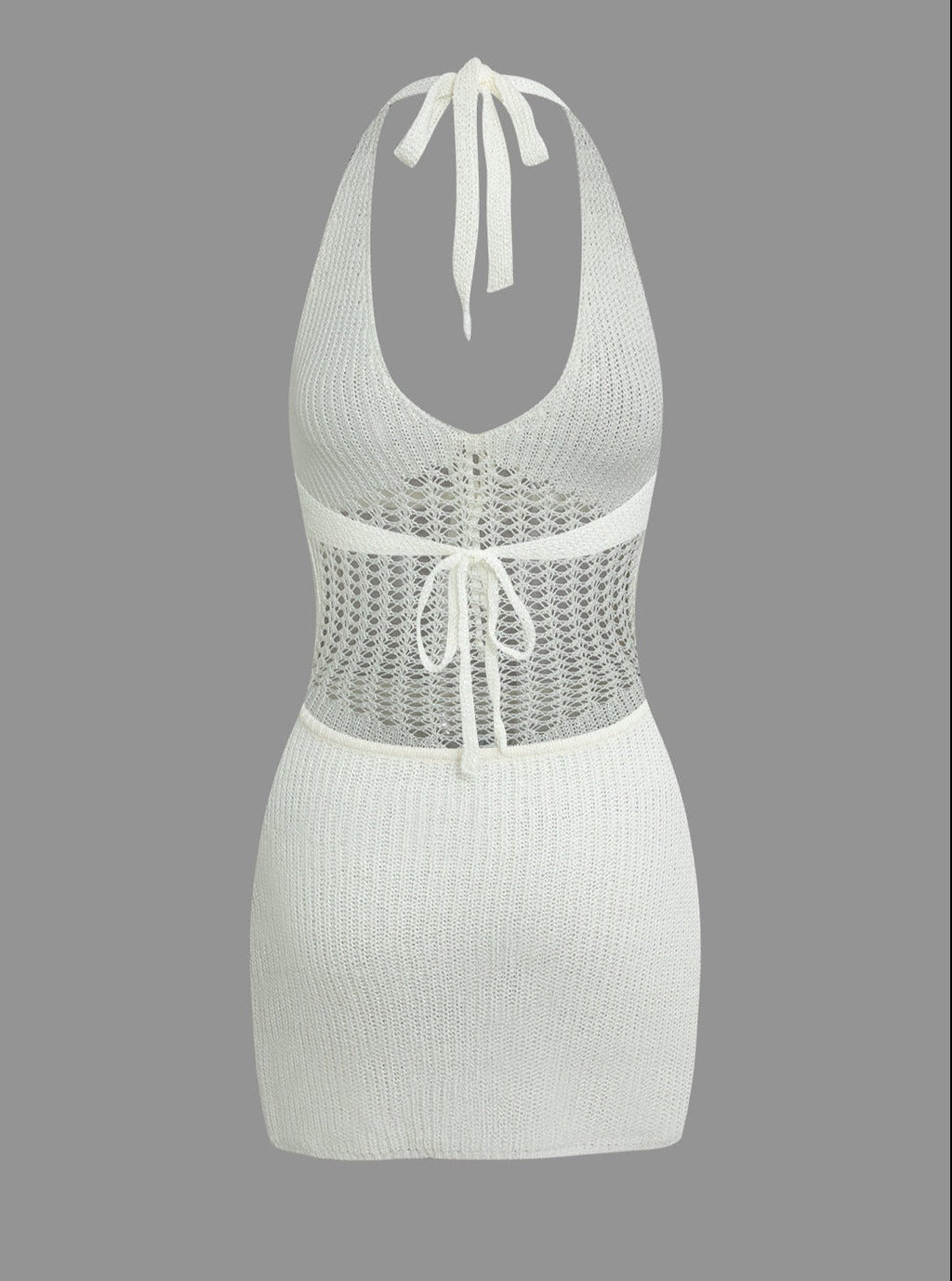 Hela Crochet Knit Mini Dress