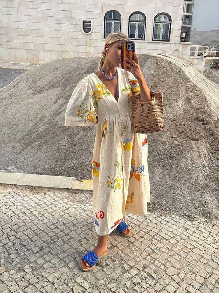 Uma Floral Puff Sleeve Dress