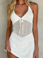 Hela Crochet Knit Mini Dress