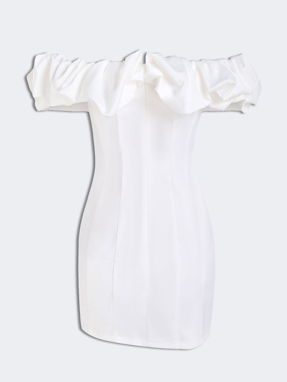Saskia Ruffled Strapless Mini Dress