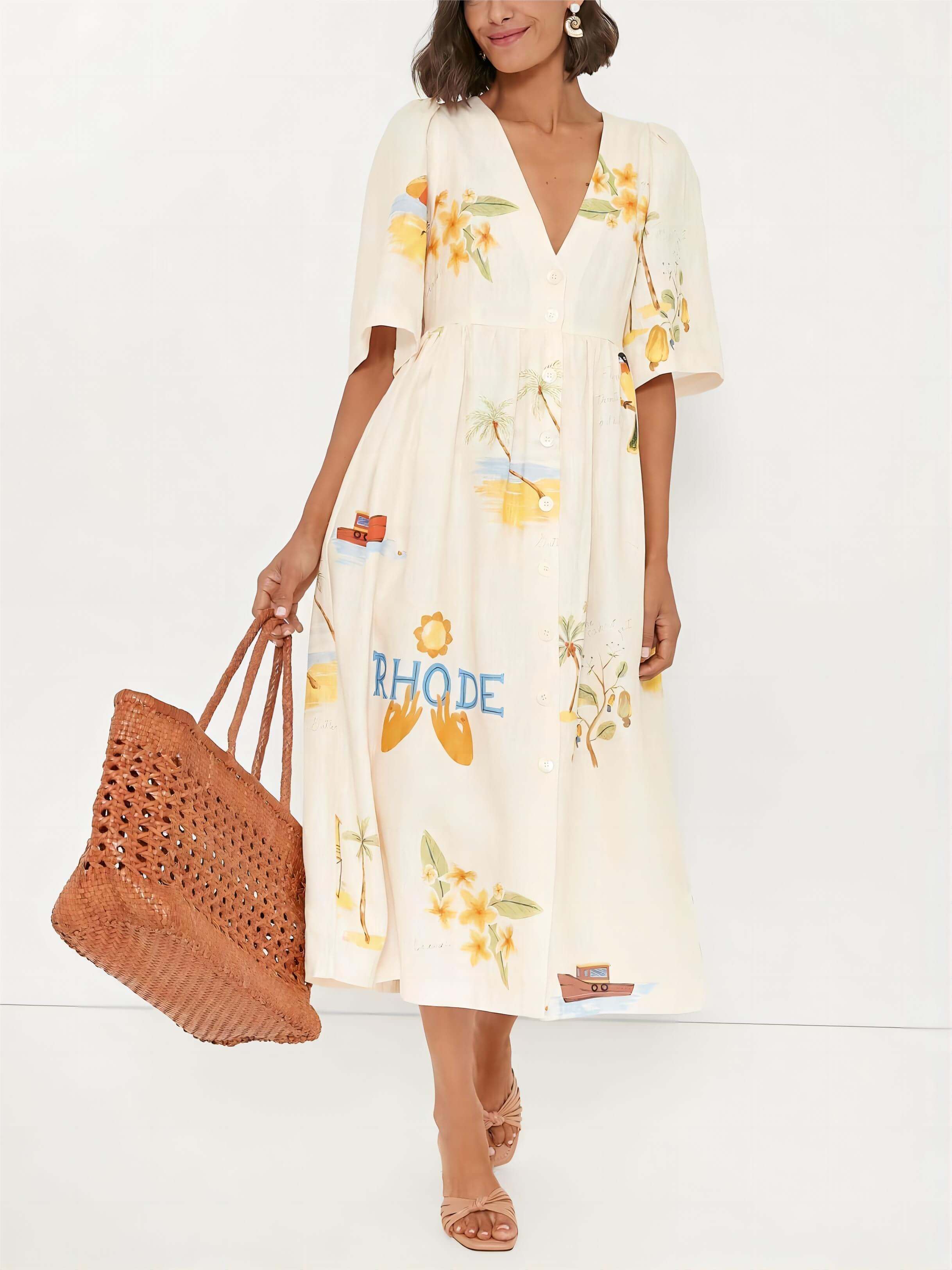 Uma Floral Puff Sleeve Dress